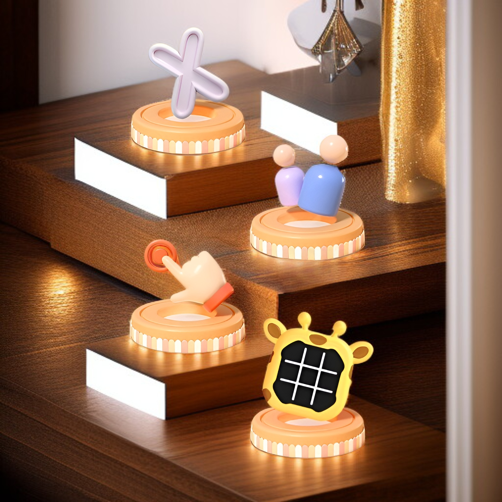 クロスボーダー三目並べ知育対戦ゲームおもちゃ 子供用電子記憶トレーニングテーブルゲーム 幼児早期教育