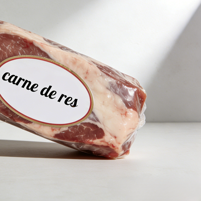 Carne de res fresca lista para cocinar