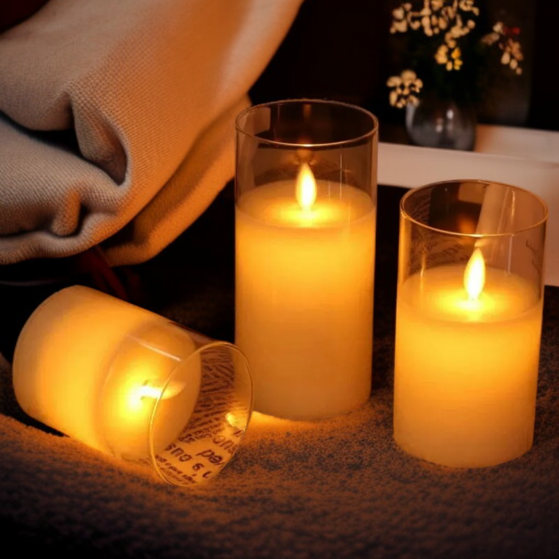 揺れる電気キャンドルムードライト 記念日用