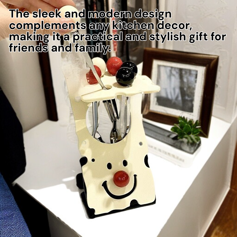 Mini Dessert Fruit Fork Set with Storage Rack