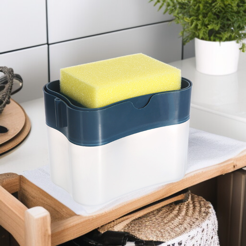 올인원 주방 스펀지 액체 디스펜서