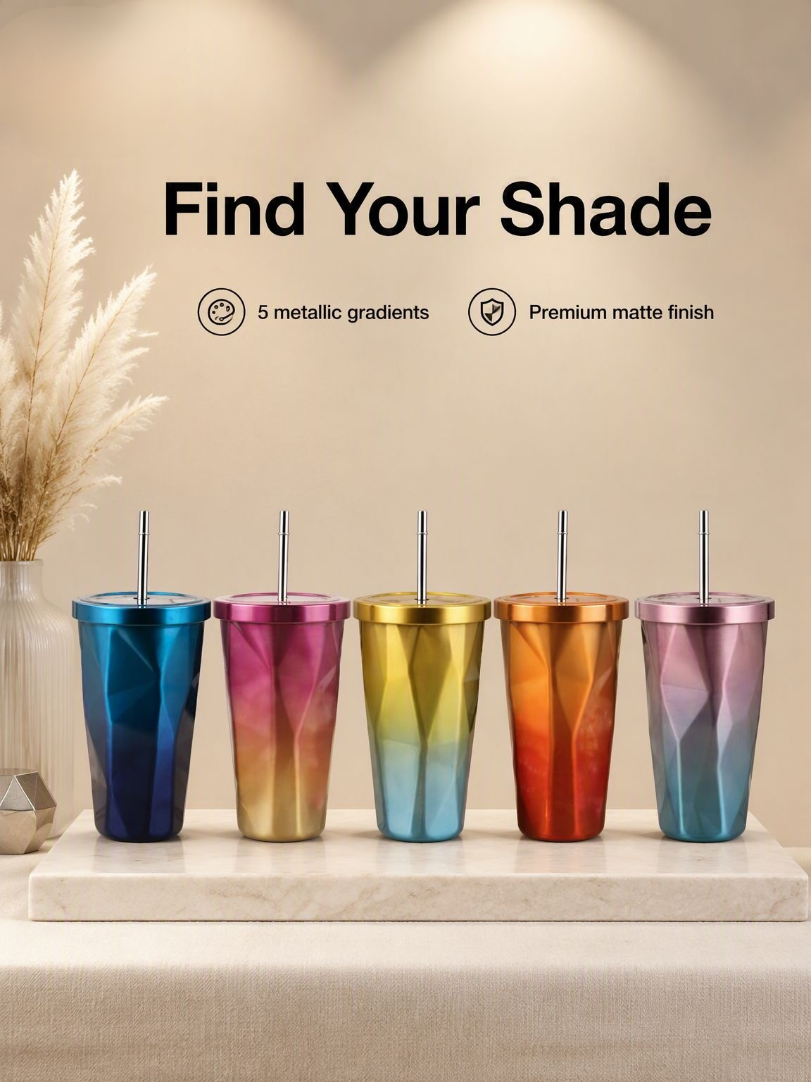 Eco-friendly Starbucks gradient stainless steel cup