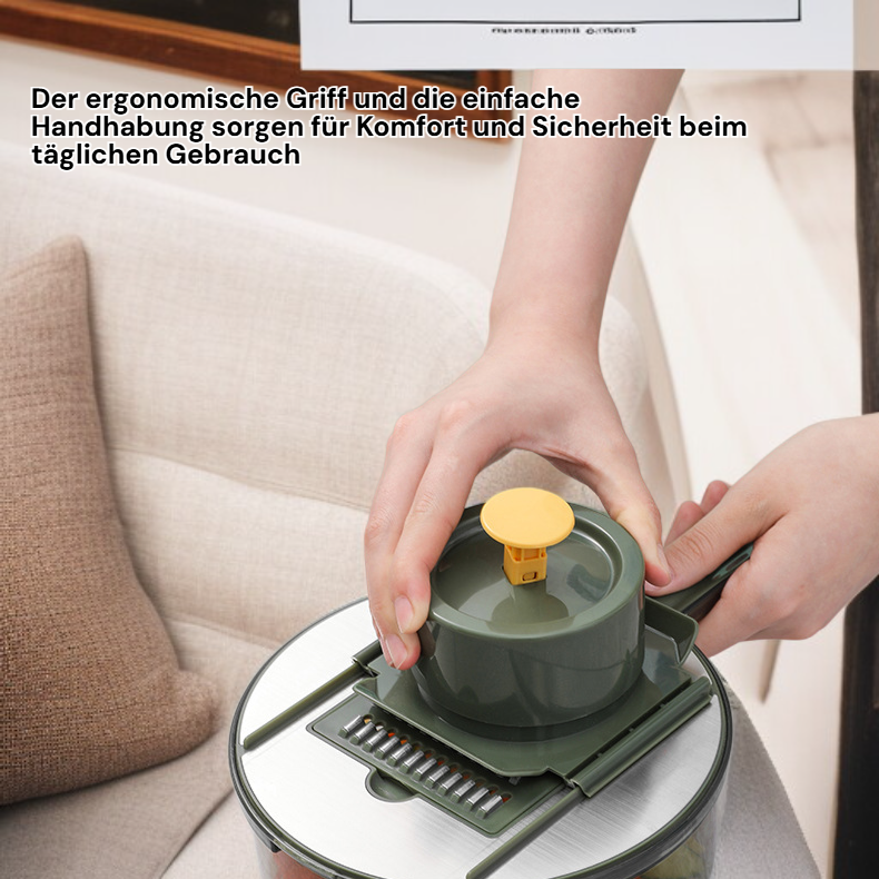 Multifunktionaler Gemüseschneider aus Edelstahl für die Küche