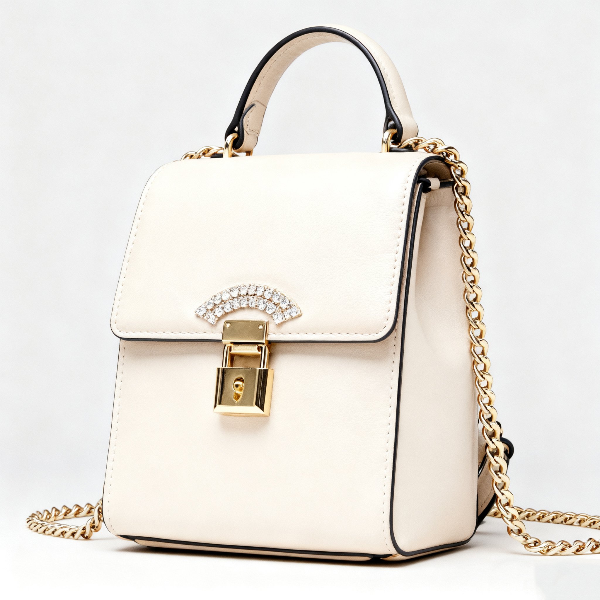 เป้สะพายหลังแฟชั่นสีขาว