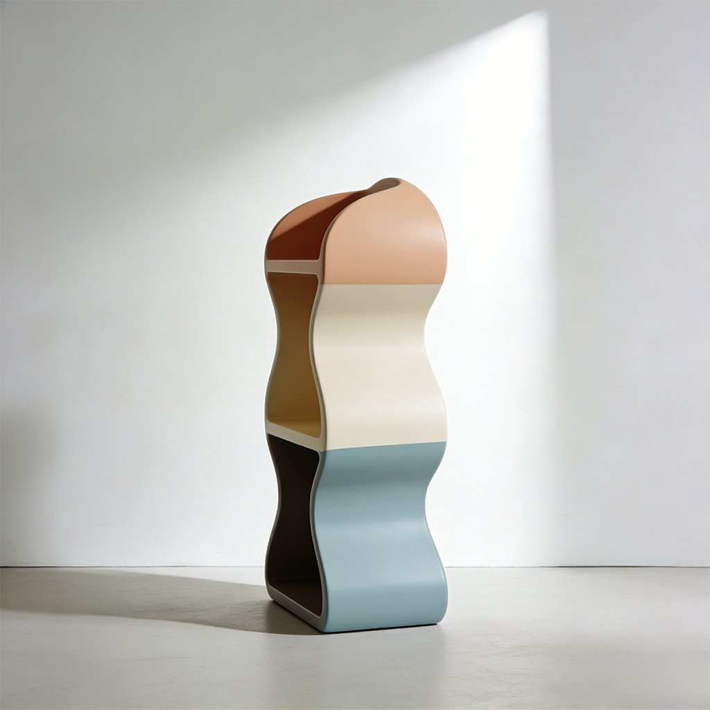 デスク上の本整理ラック全体写真