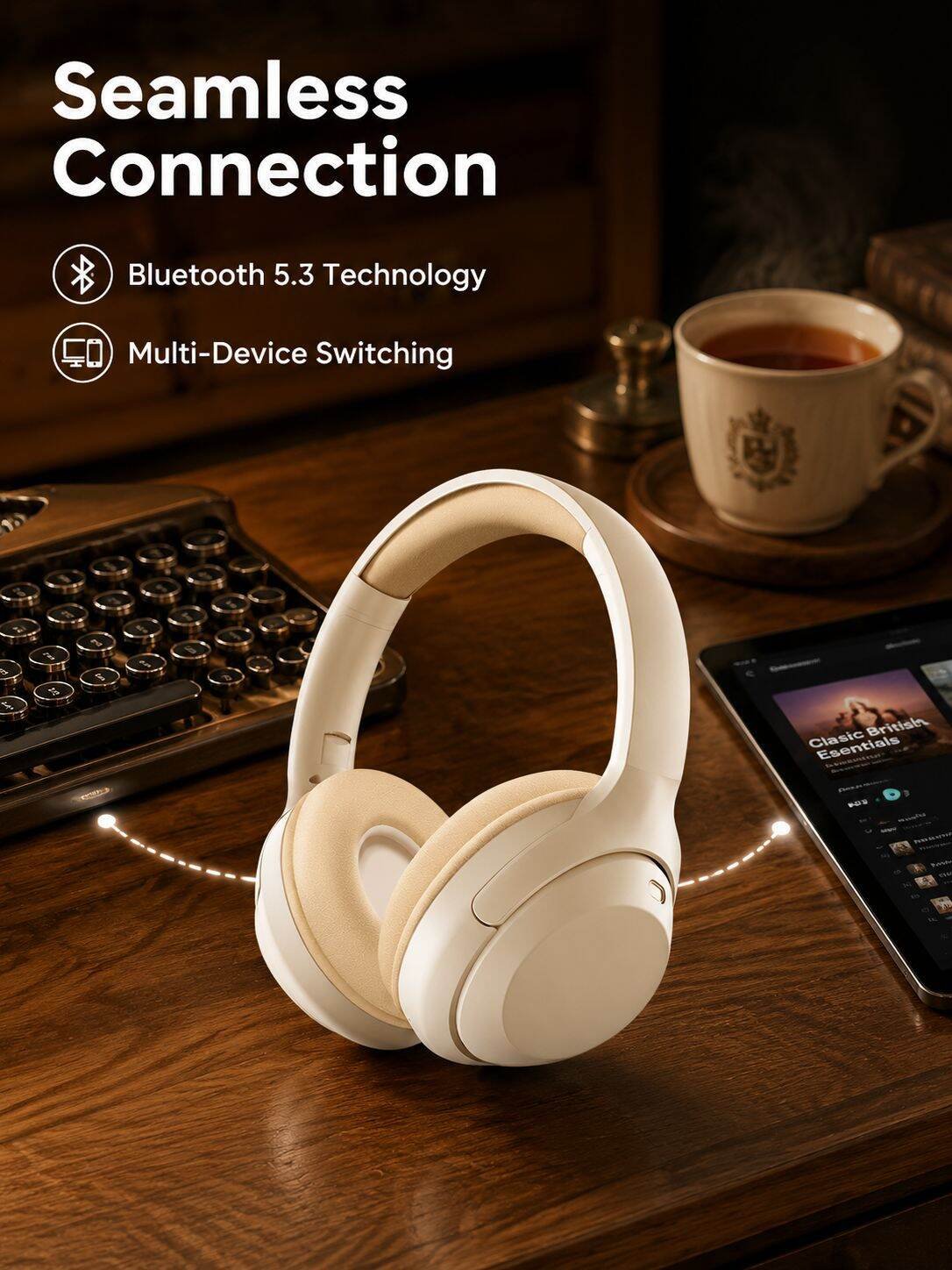 High-Quality Over-Ear Bluetooth Headphones