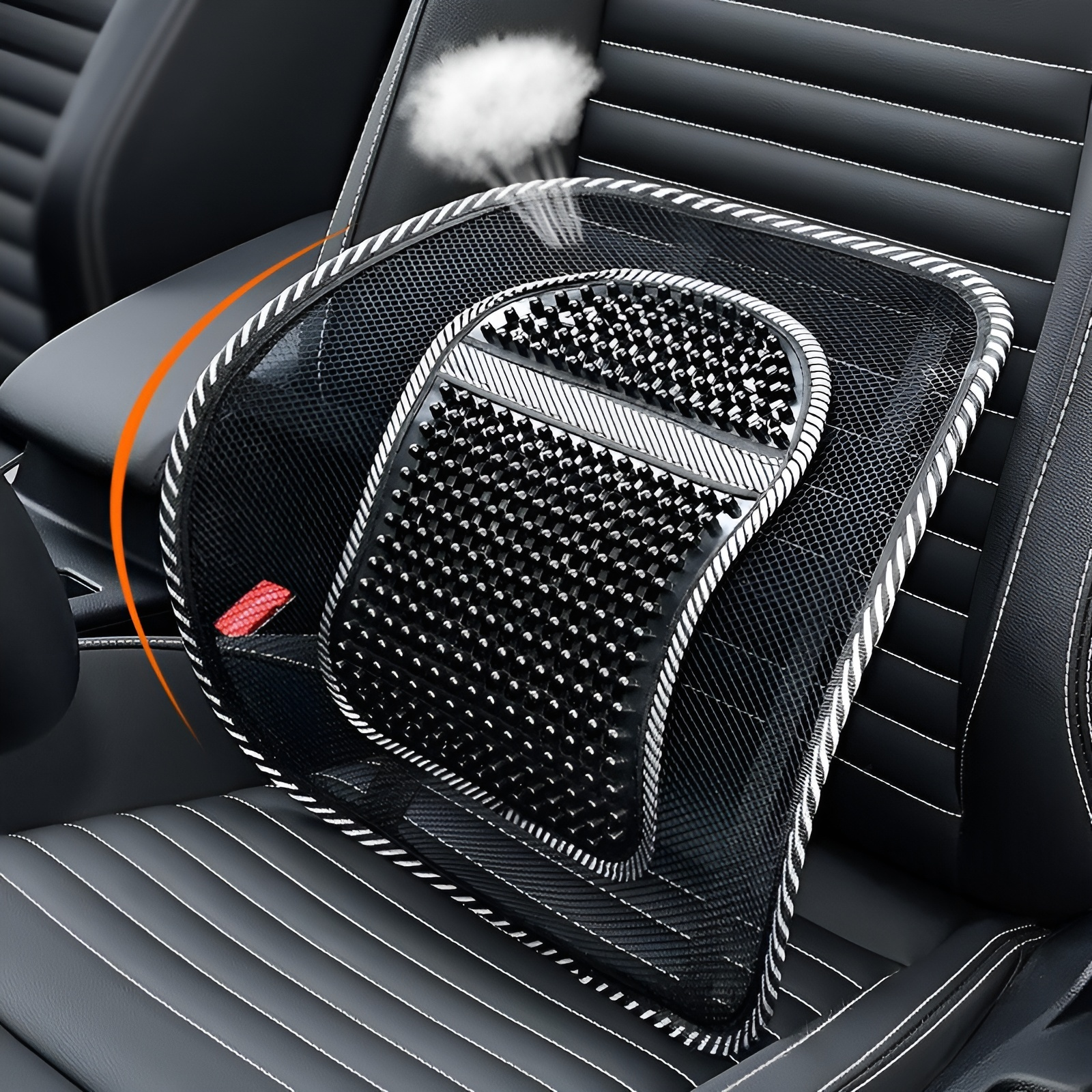 Ventilated back support pad