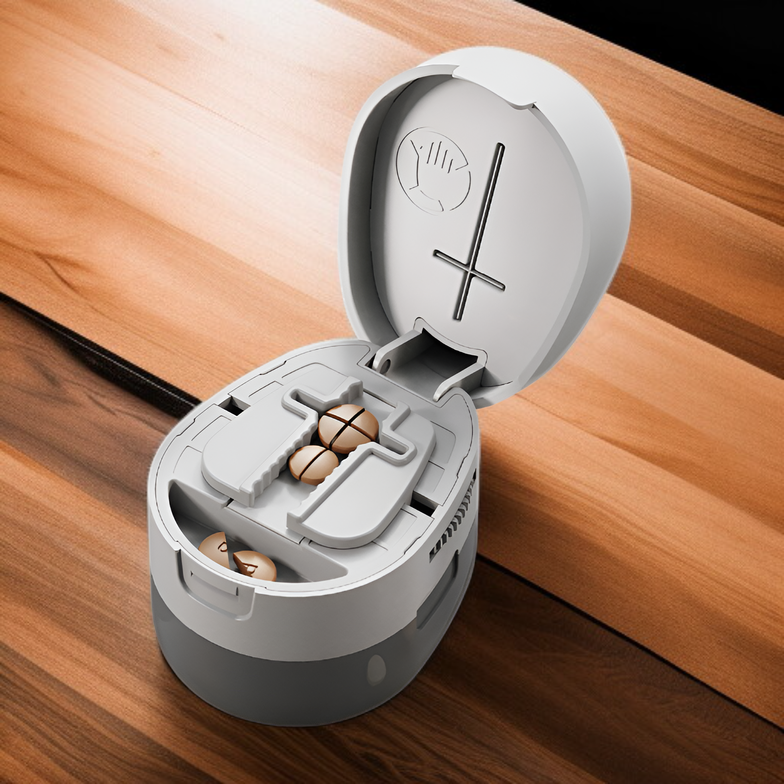 분리된 약통 내부 구조