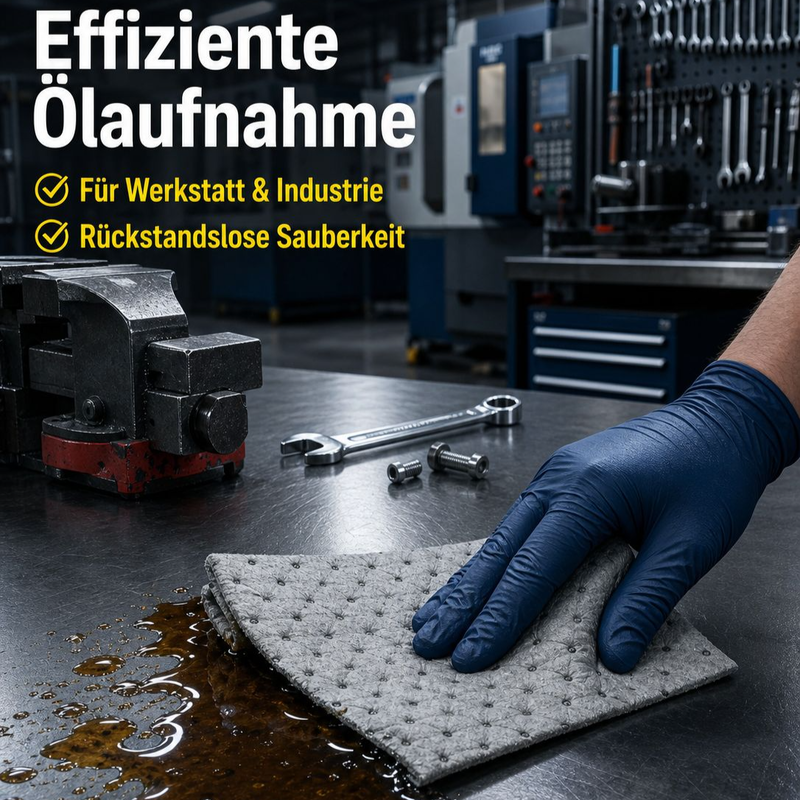Industrielle Öl-absorber Pads, Schnelle Absorption, Perforiertes Muster, Baumwollmaterial