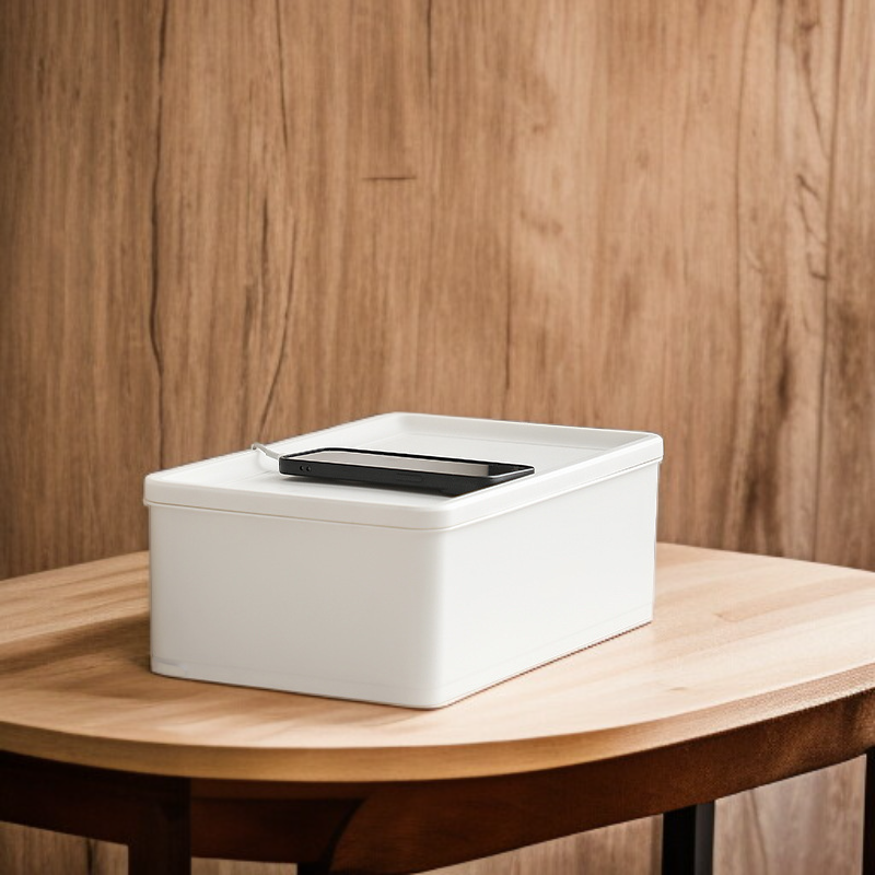 Caja organizadora de enchufes de gran capacidad y diseño sencillo