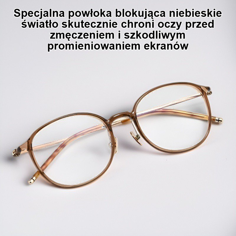 Ultralekkie tytanowe okulary do czytania blokujące niebieskie światło