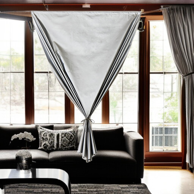 完成品の自己接着遮光カーテン レンタルルーム 寝室 厚手 フローティングウィンドウ 寝室 カーテン ノーパンチ遮光ファブリックカーテン