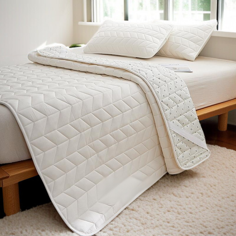 면 전체 매트리스 쿠션 가정용 침실 싱글 항균 요 미끄럼 방지 매트리스 순면 얇은 매트 접이식