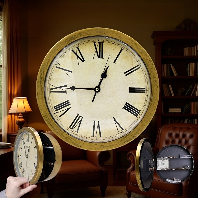 ساعة مع صندوق تخزين للمجوهرات