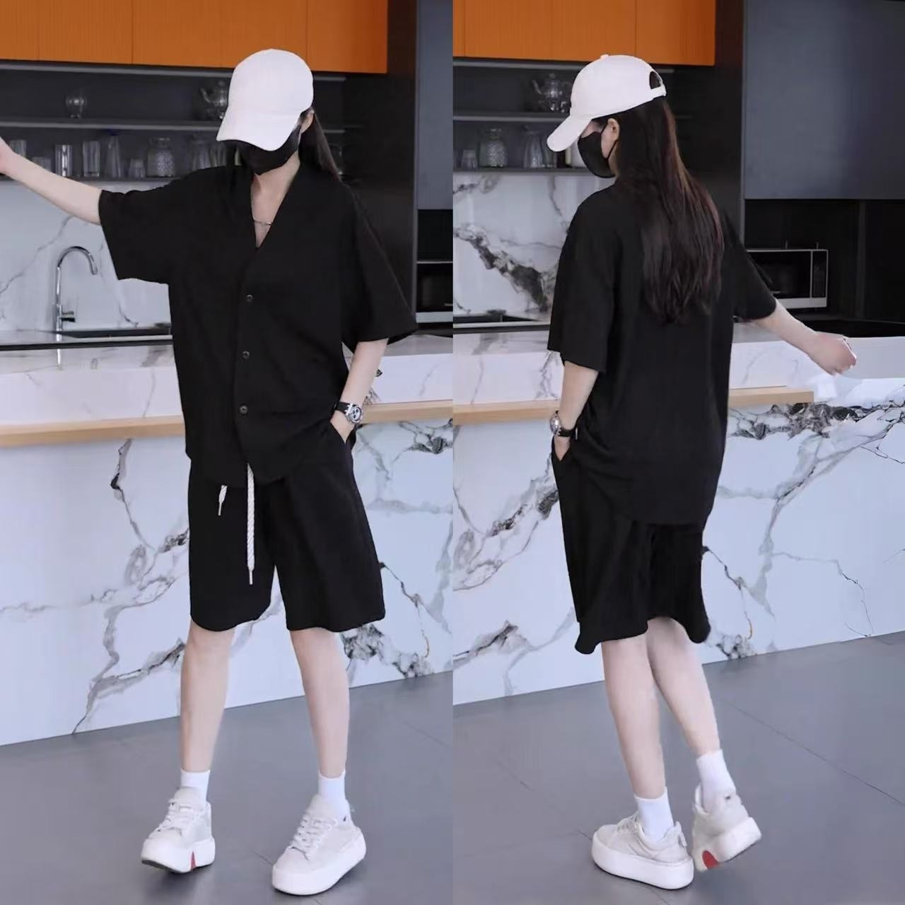 メンズアイスシルクカジュアル2点セット