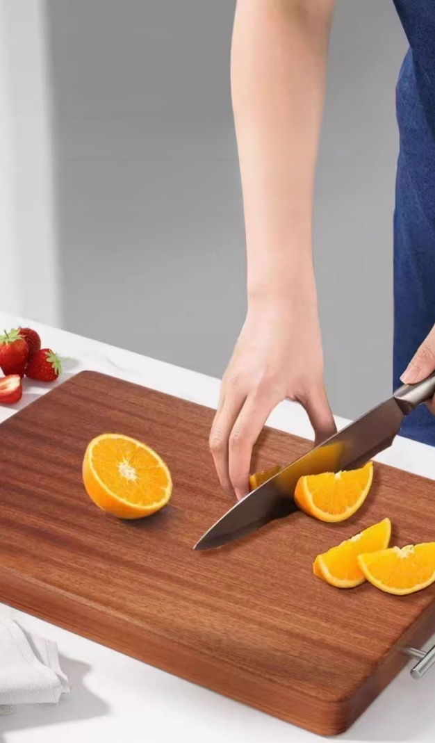 Antibacterial double-sided viscose and wood cutting board for home kitchen