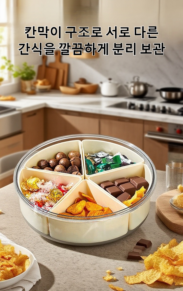 가정용 건조 과일 보관 상자 내부 칸막이 디자인