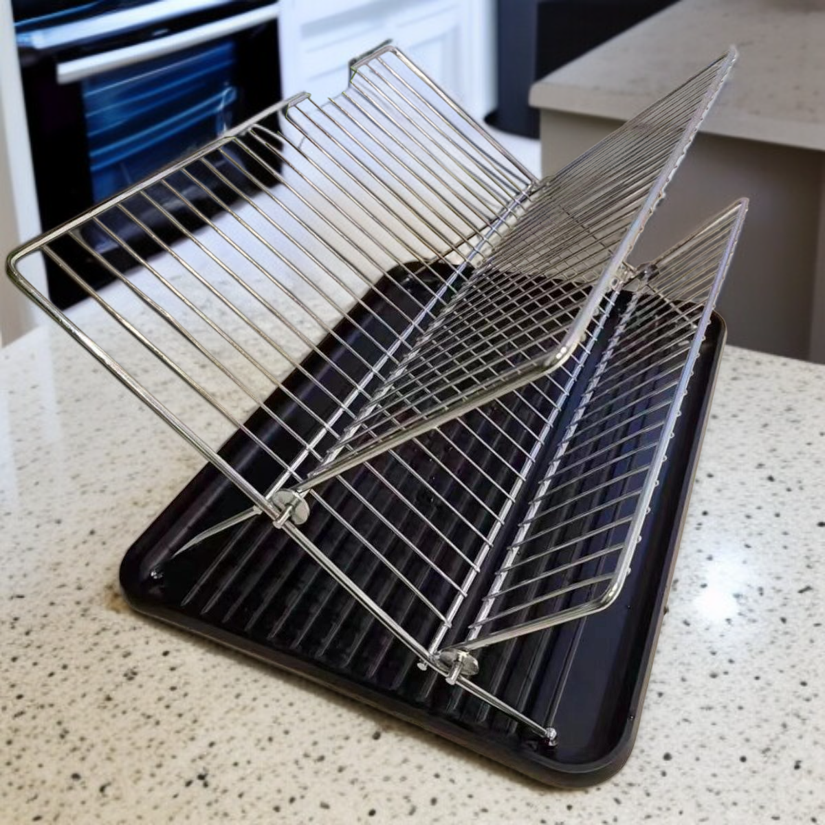 식기 건조와 보관이 가능한 접이식 선반