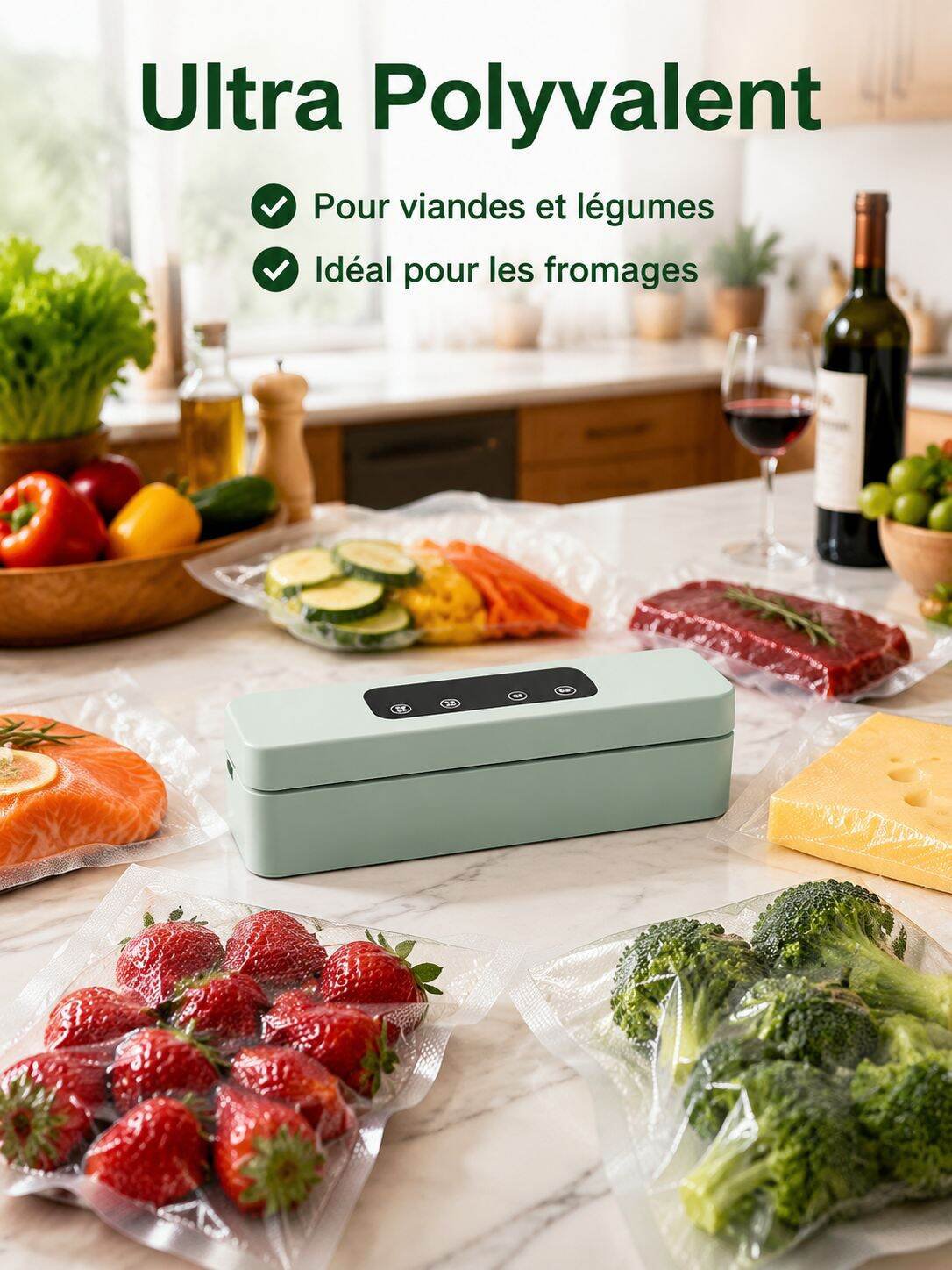 Appareil de mise sous vide automatique portable pour la maison