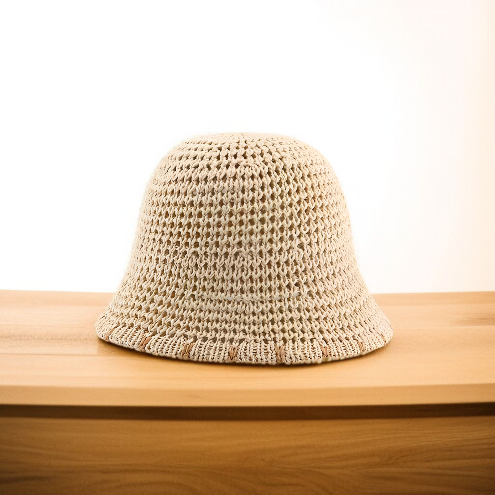 가벼운 소재의 여성용 밀짚 모자