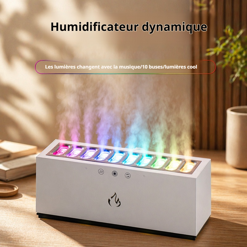 Humidificateur multifonction coloré et compact