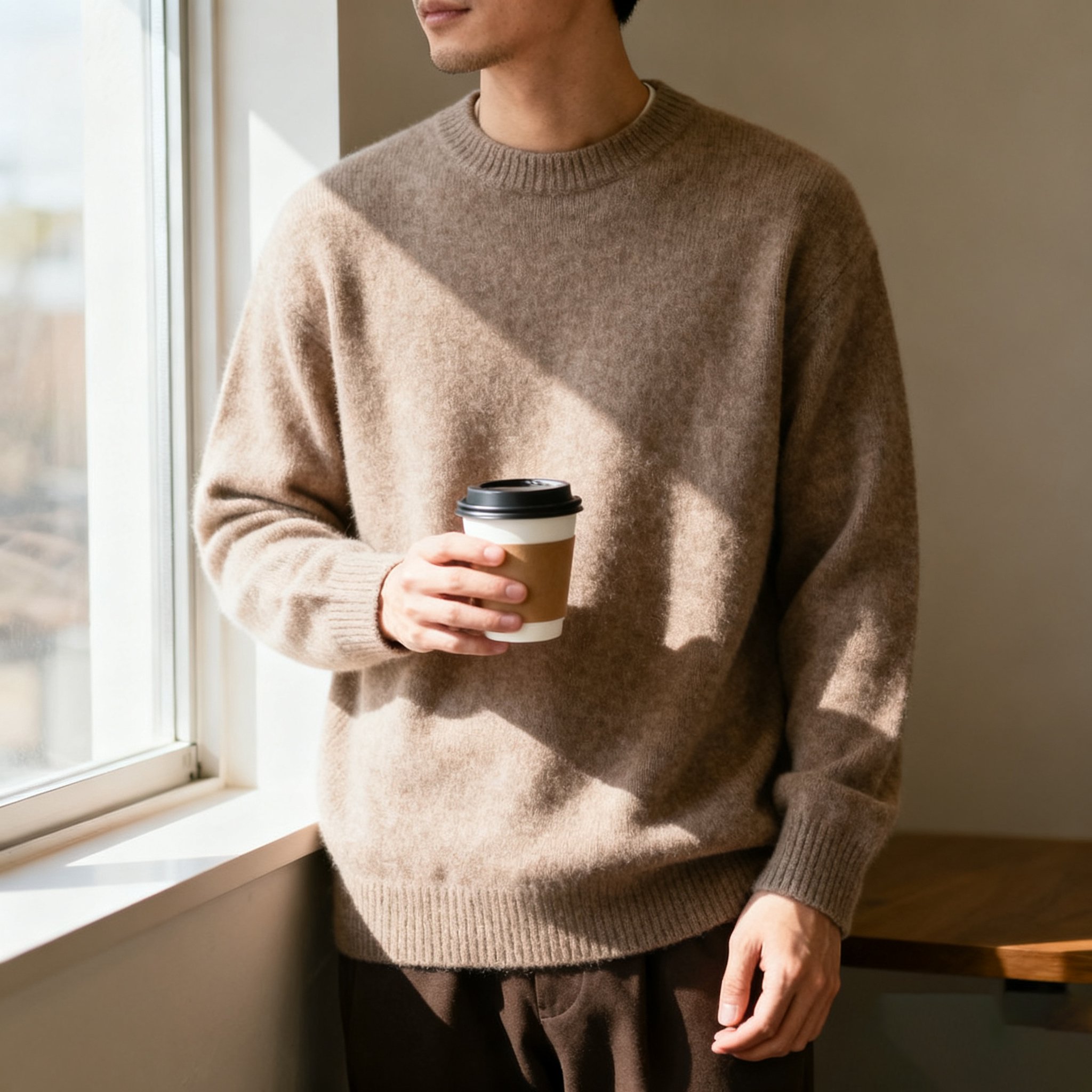  ファッションメンズクルーネックセーター