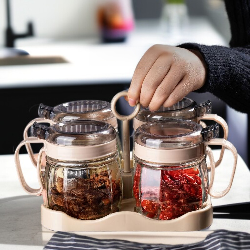 Premium Glass Salt Shaker Household Seasoning Container