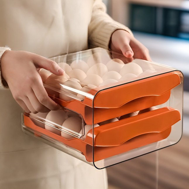 이중 서랍형 가정용 계란 상자