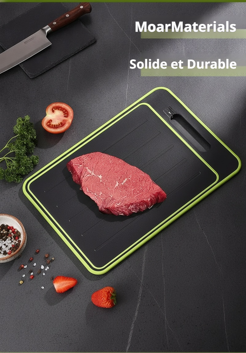 Accessoire de cuisine 3-en-1 : découper, aiguiser, presser l'ail