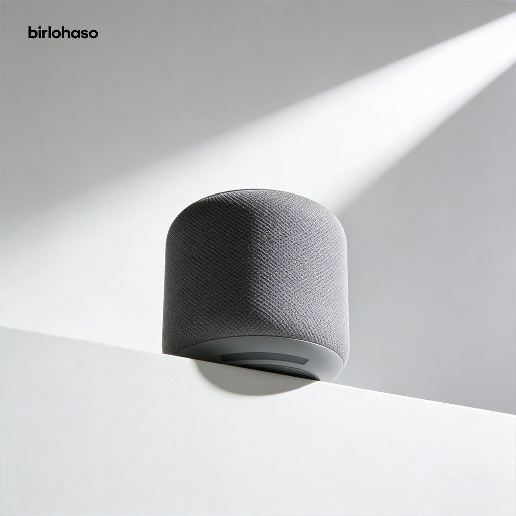 Wireless speaker on a picnic table outdoors