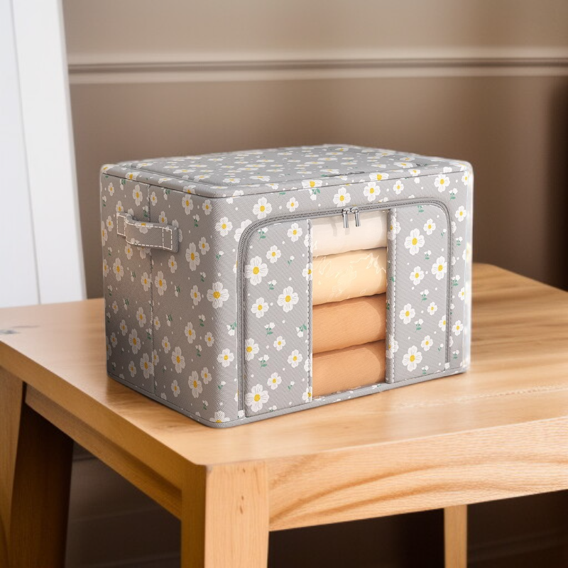 Boîte de rangement pliable, grande capacité