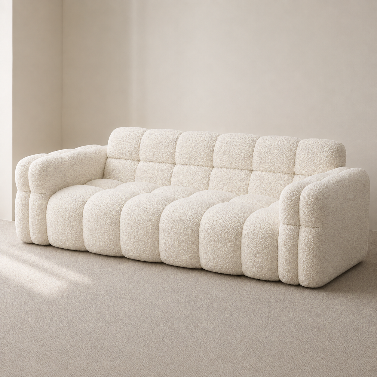 Cremiges Marshmallow-Sofa