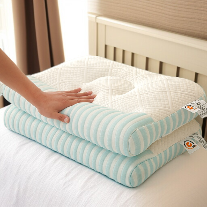 편안한 수면 니트 통풍 고반발 목베개 구름 베개 심지 견인 편안한 베개