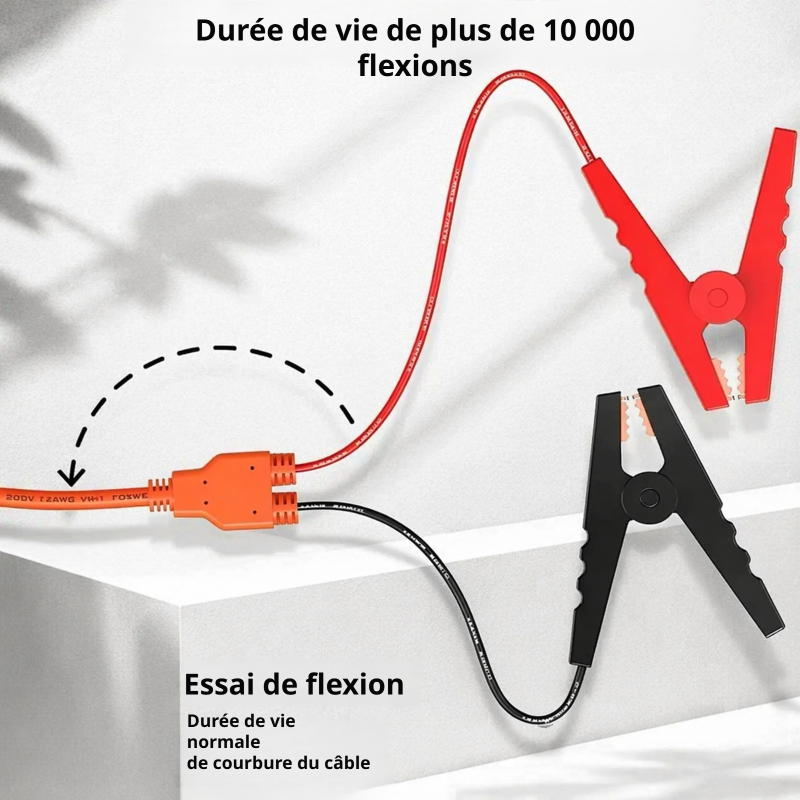 Câble de connexion pour recharge de batterie automobile