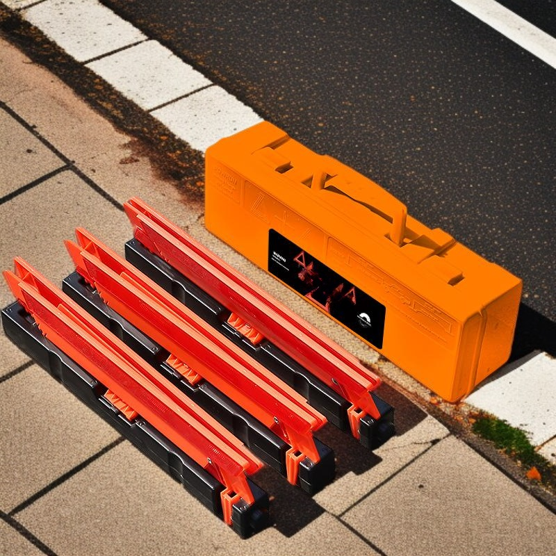 American style triangle warning sign