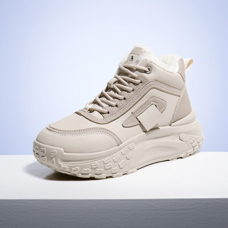 캐주얼 스포츠 플리스 안감 키높이 및 따뜻한 아빠용 신발