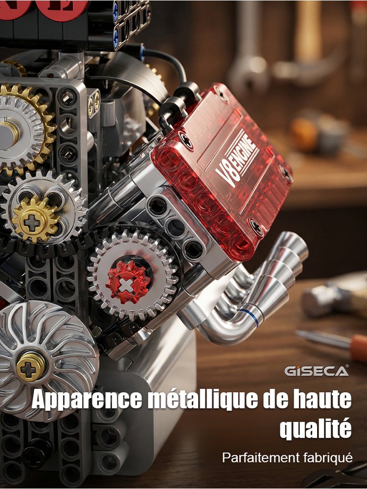 【Véritablement Démarrable】Groupe Motopropulseur Mécanique à Moteur V8