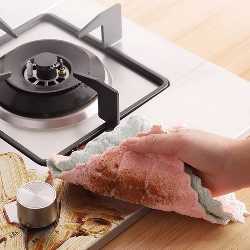 산호 양털 주방용 행주