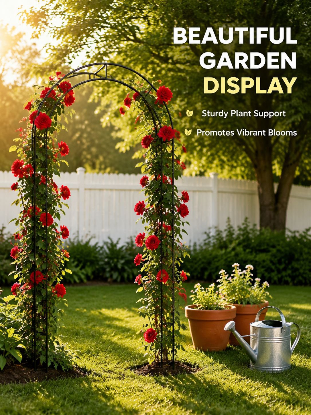 Climbing Support Poles for Roses and Grapes