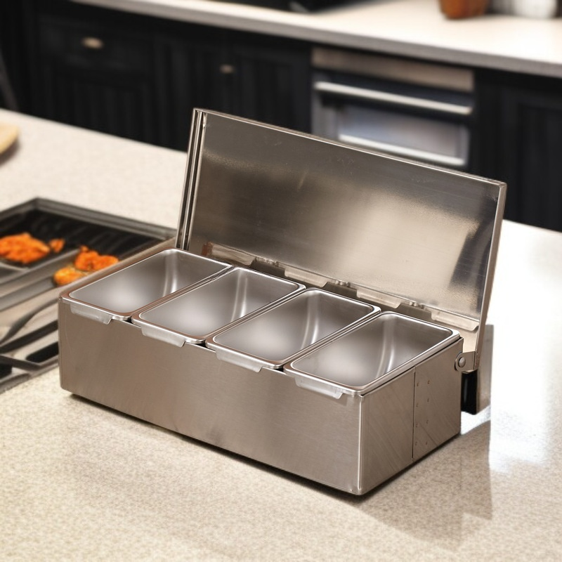 304 스테인레스 양념통 4구