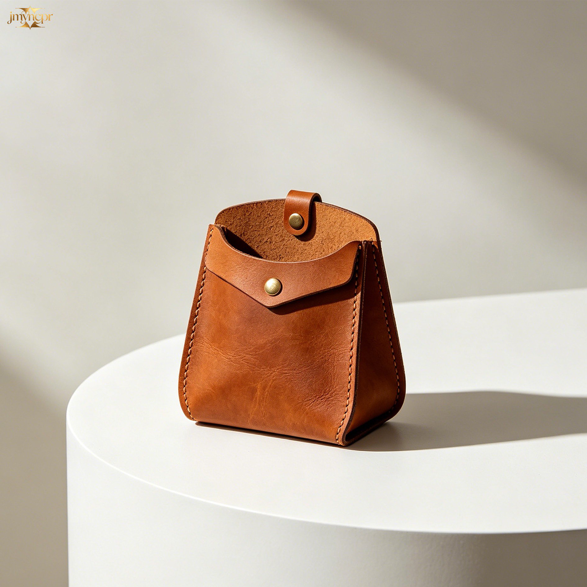 Handmade Leather Hanging Organizer (Set of 6)