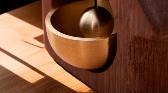 居家防盜提醒鈴鐺特寫