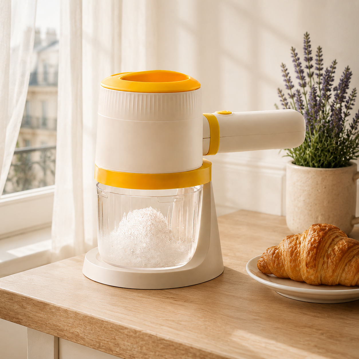 Machine à glace électrique à une touche, idéale pour la maison, distribution rapide en 1 seconde