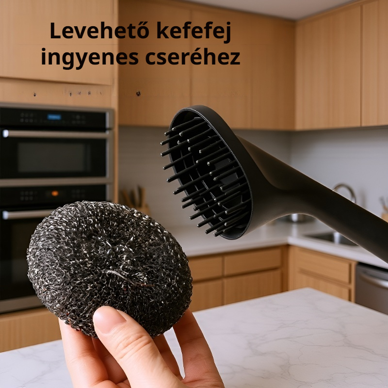 Rozsdamentes acél konyhai tisztító dörzsi 