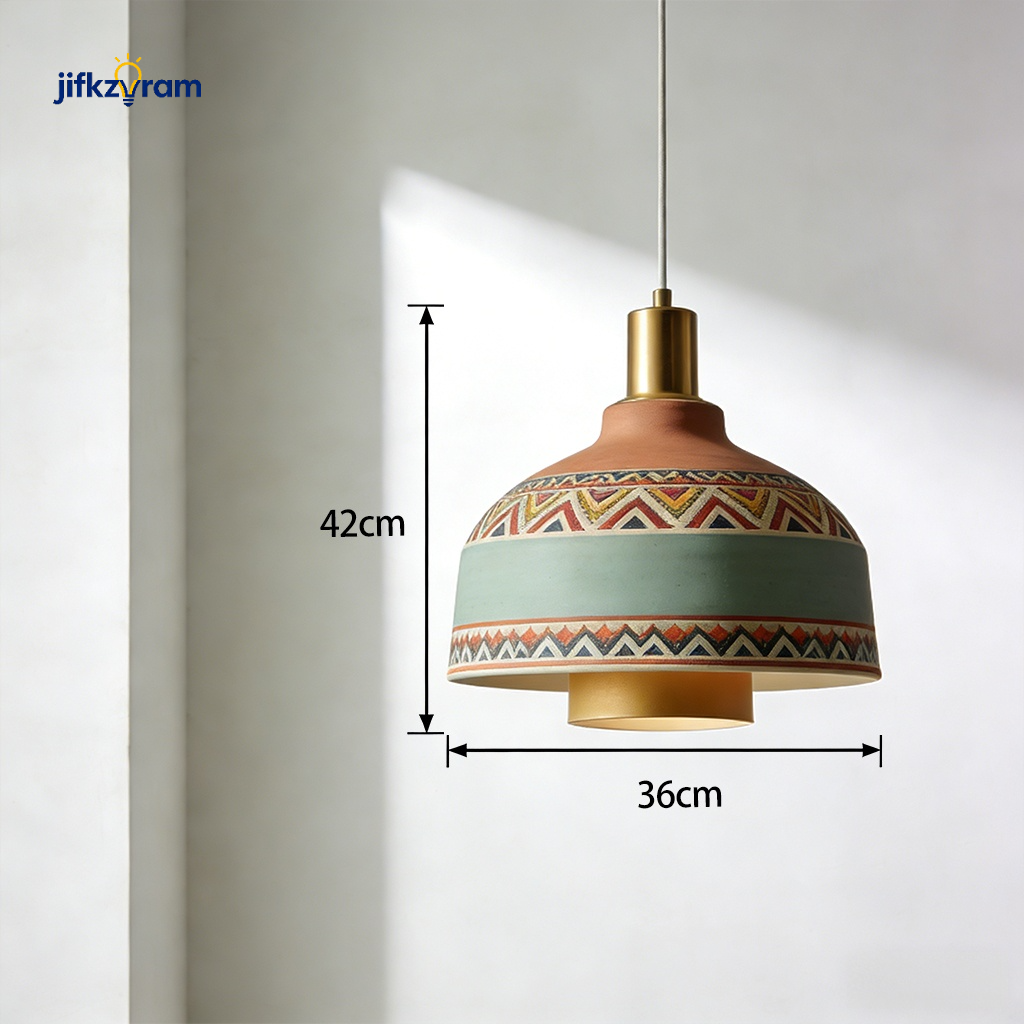 Vista superior de lámpara moderna en ambiente minimalista