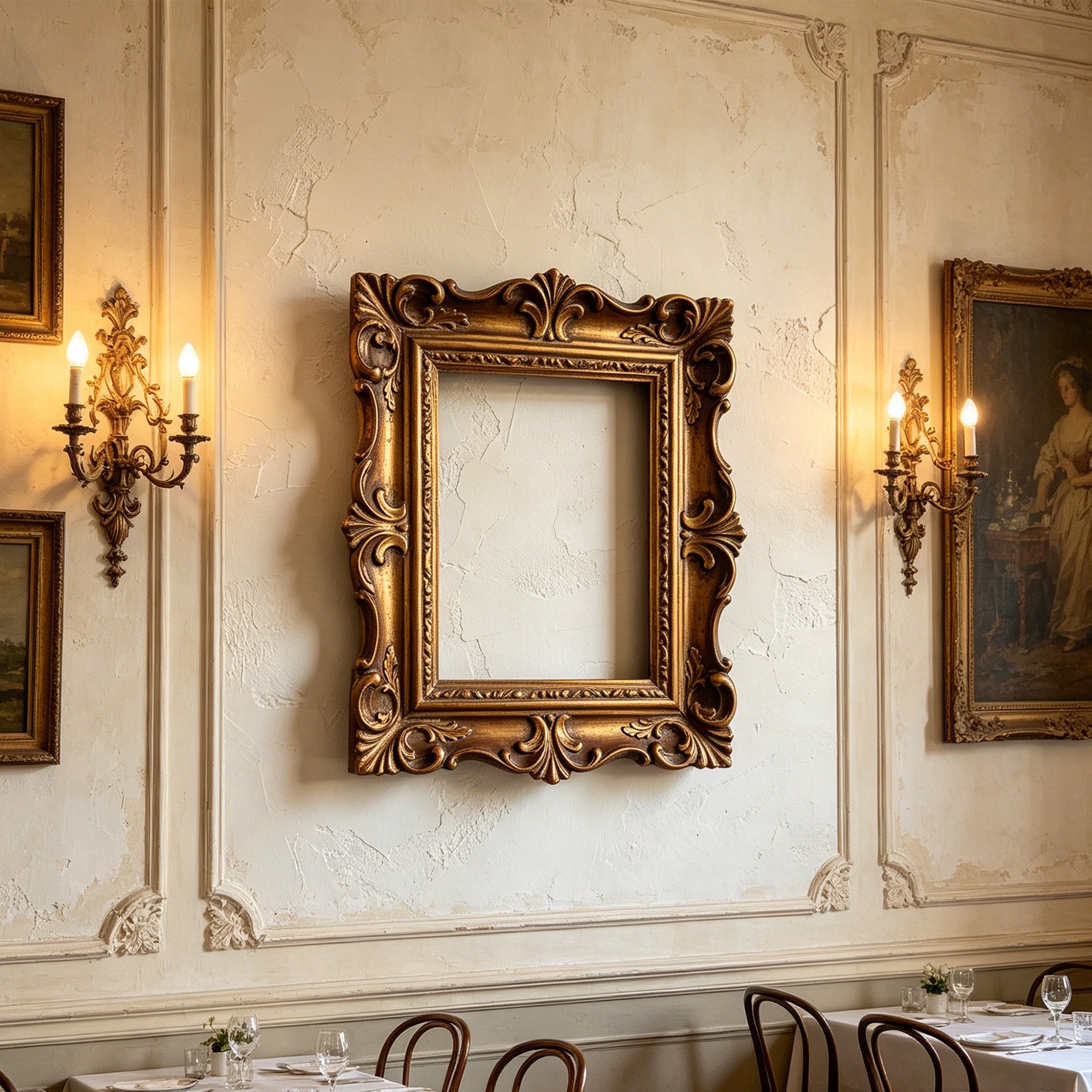 Vintage Style Solid Wood Frame 
