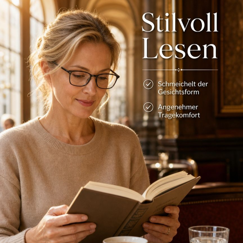 Hochauflösende Lesebrille Unisex, speziell für Mittel- und Senioren
