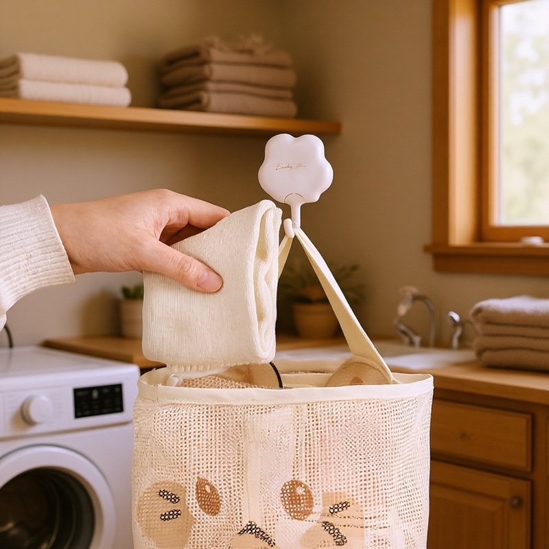 Hängende Aufbewahrungstasche aus Netzstoff, Aufbewahrungstasche für Socken und Unterwäsche, Aufbewah