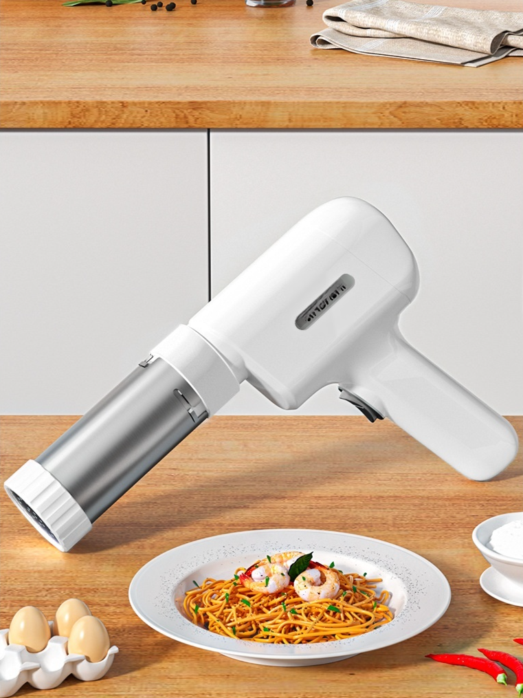 User operating the household electric noodle machine