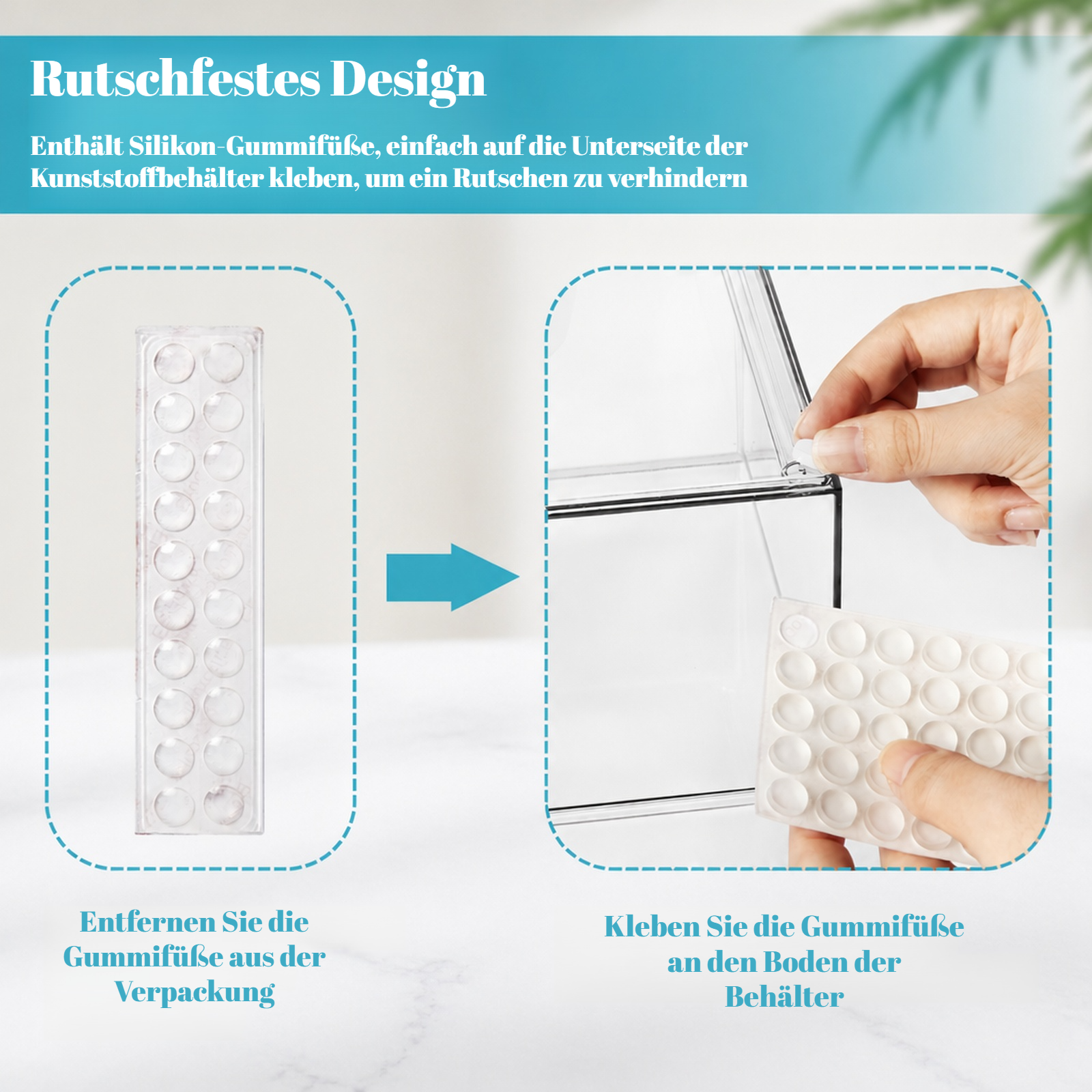 Transparente Schubladen-Aufbewahrungsbox Stapelbar für Kosmetik